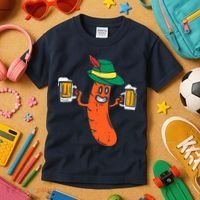 German Sausage Oktoberfest Wurst Bavarian Kids T-Shirt thumb 3