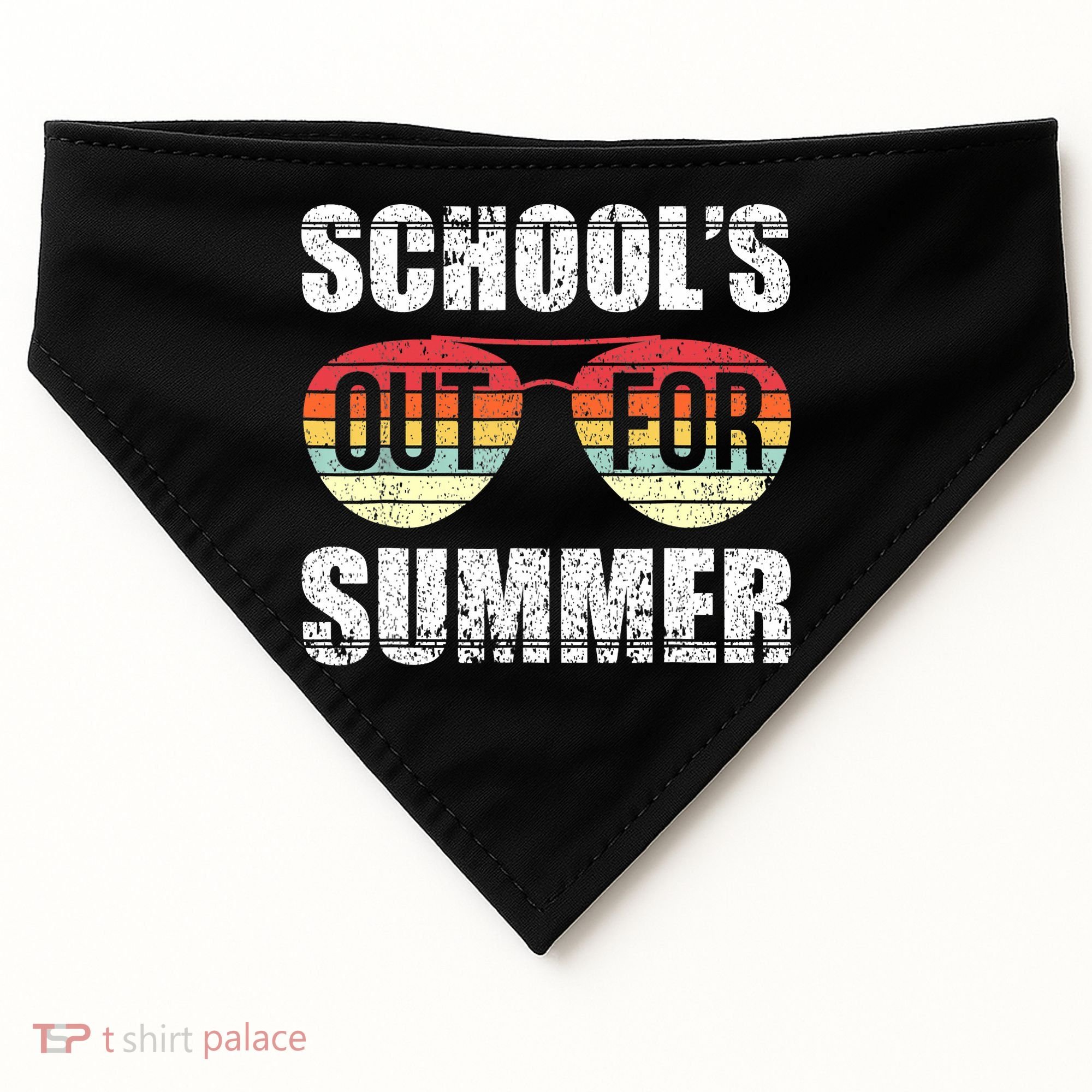 Graduation Schools Out For Summer Students Teacher USA-Made Doggie Bandana
