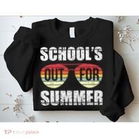 Graduation Schools Out For Summer Students Teacher Sweatshirt thumb 2