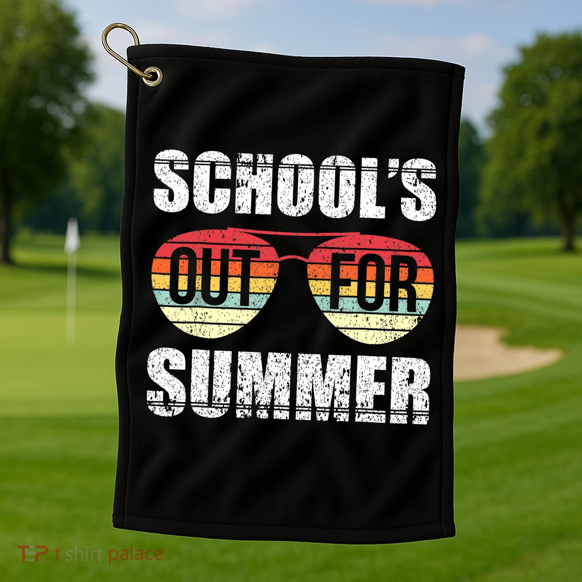 Graduation Schools Out For Summer Students Teacher Golf Towel