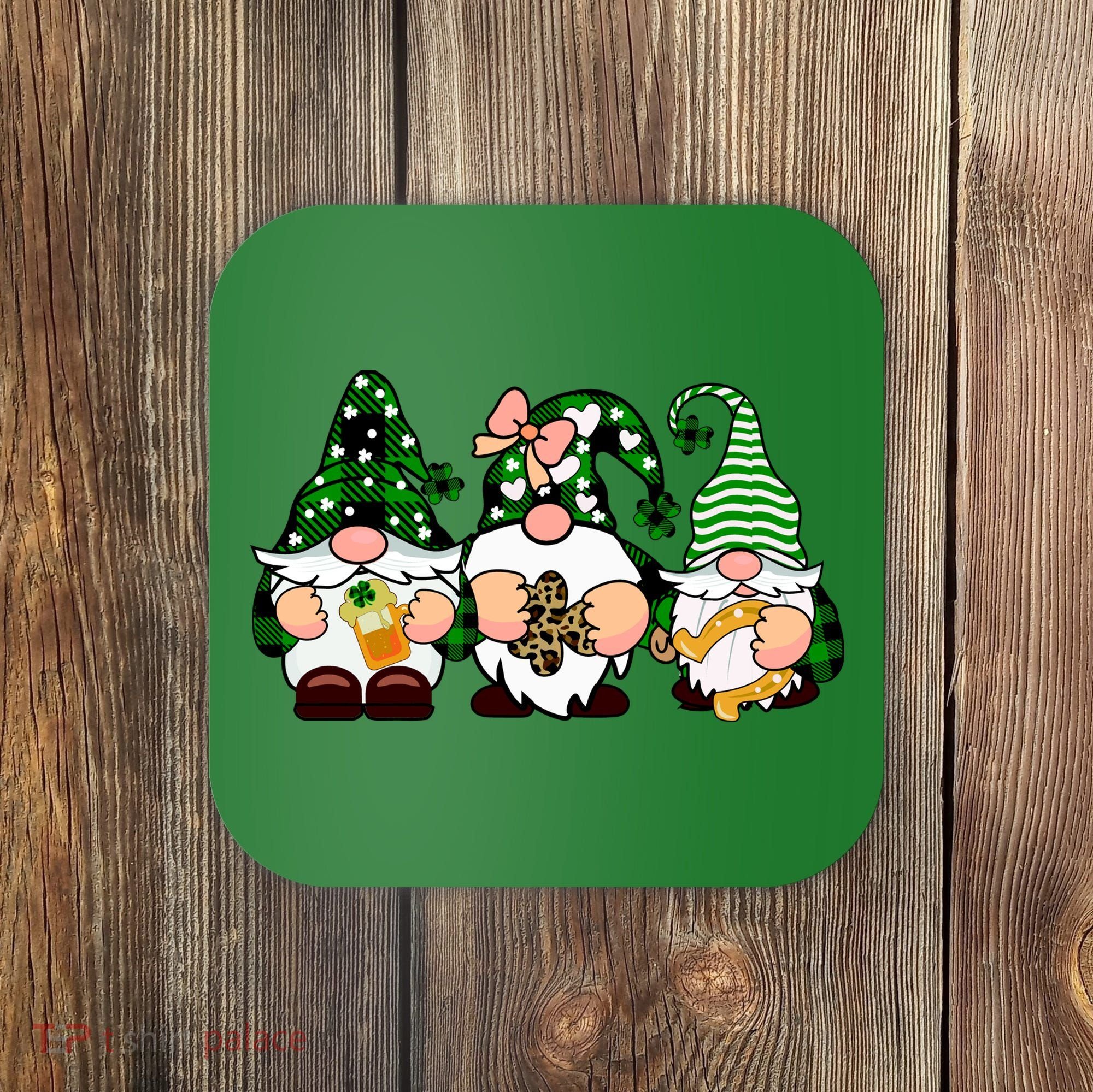 Gnomes St Patrick's Day Coaster