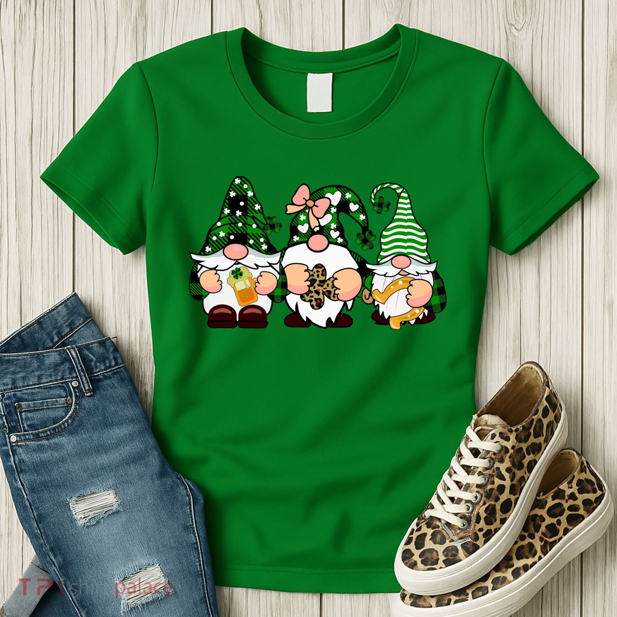 Gnomes St Patrick's Day Women's T-Shirt