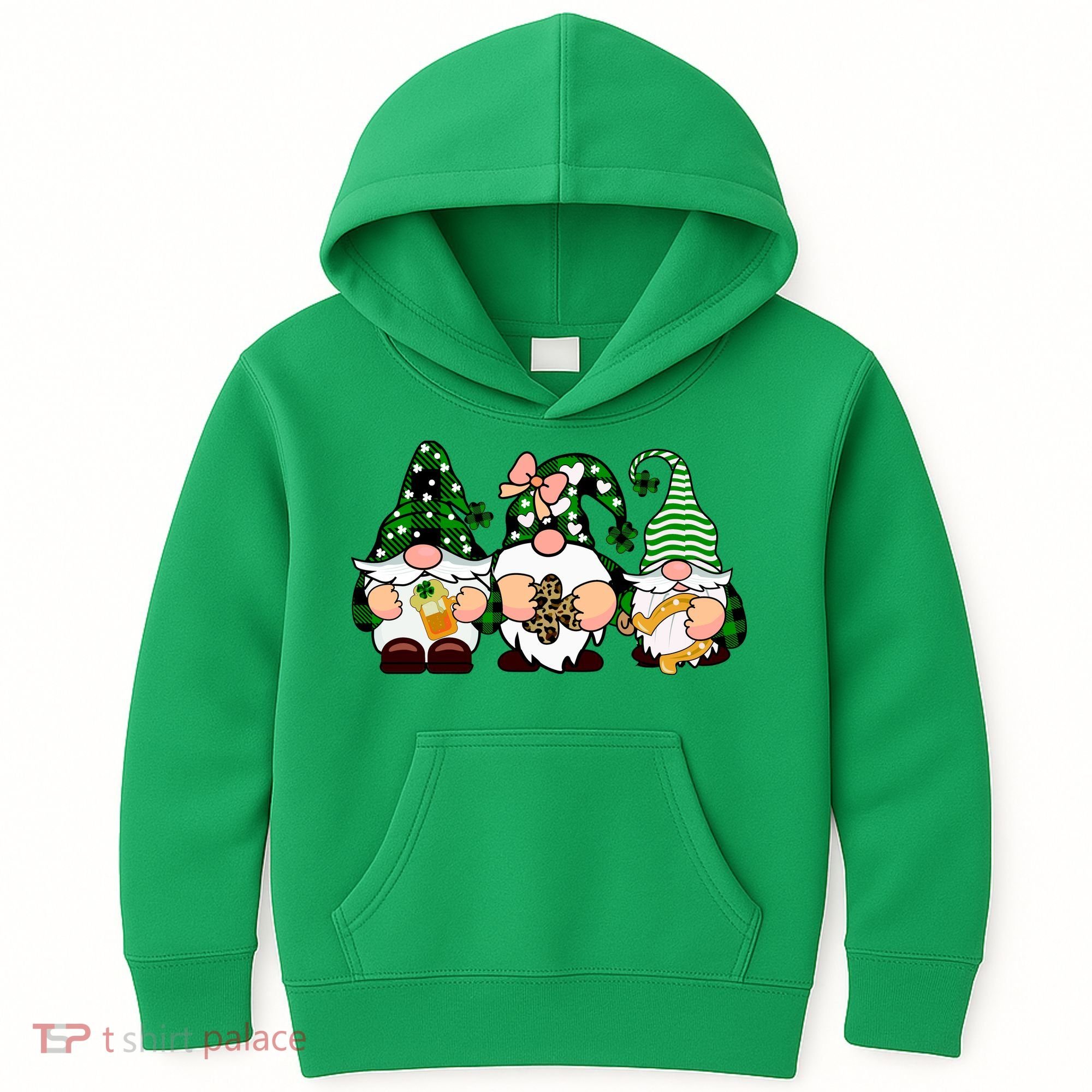 Gnomes St Patrick's Day Kids Hoodie