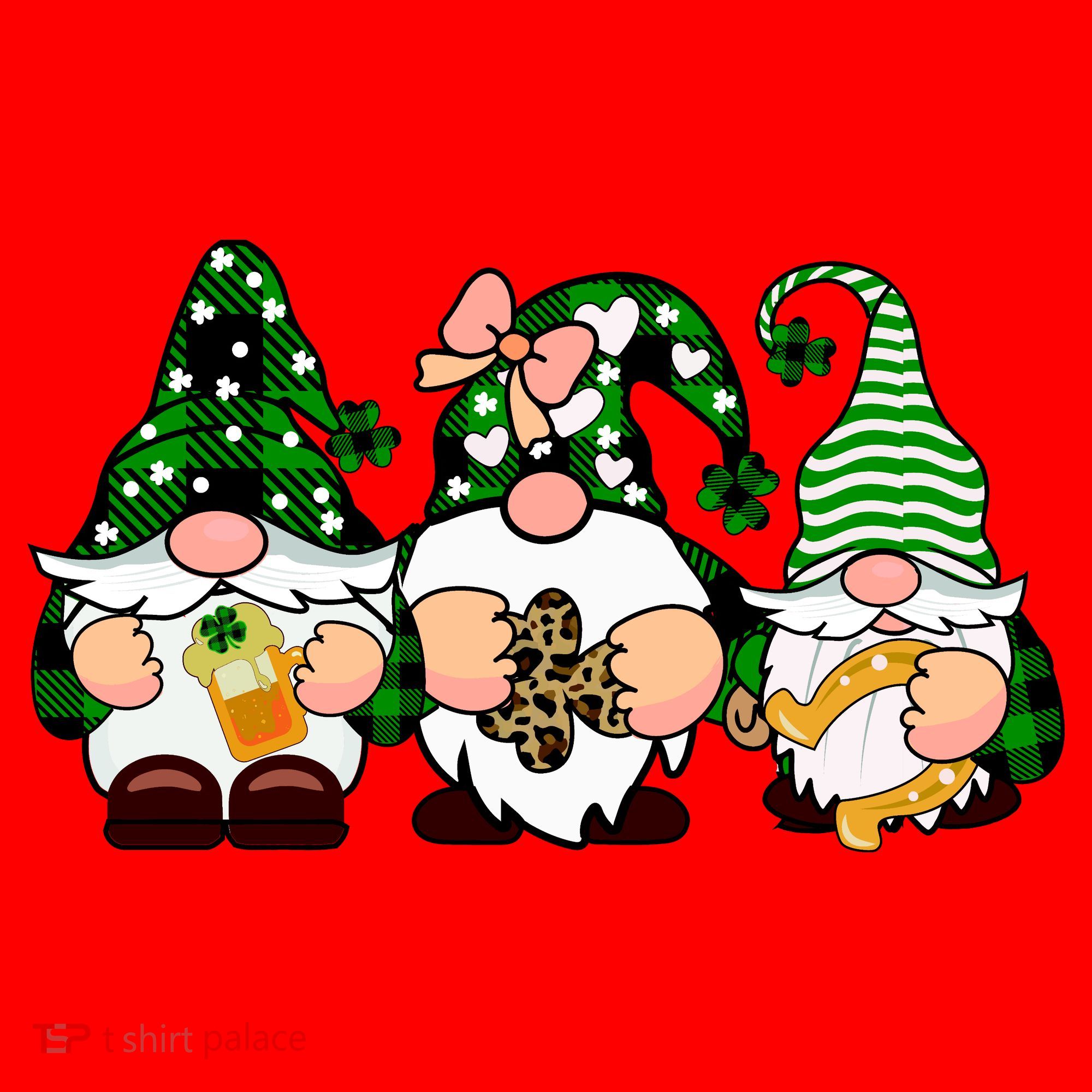 Gnomes St Patrick's Day Santa Hat
