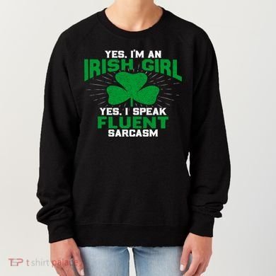 Green Saint Patricks Day St pattys Irish Shamrock Leprechaun Women's Sweatshirt