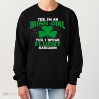 Green Saint Patricks Day St pattys Irish Shamrock Leprechaun Women's Sweatshirt thumb 0