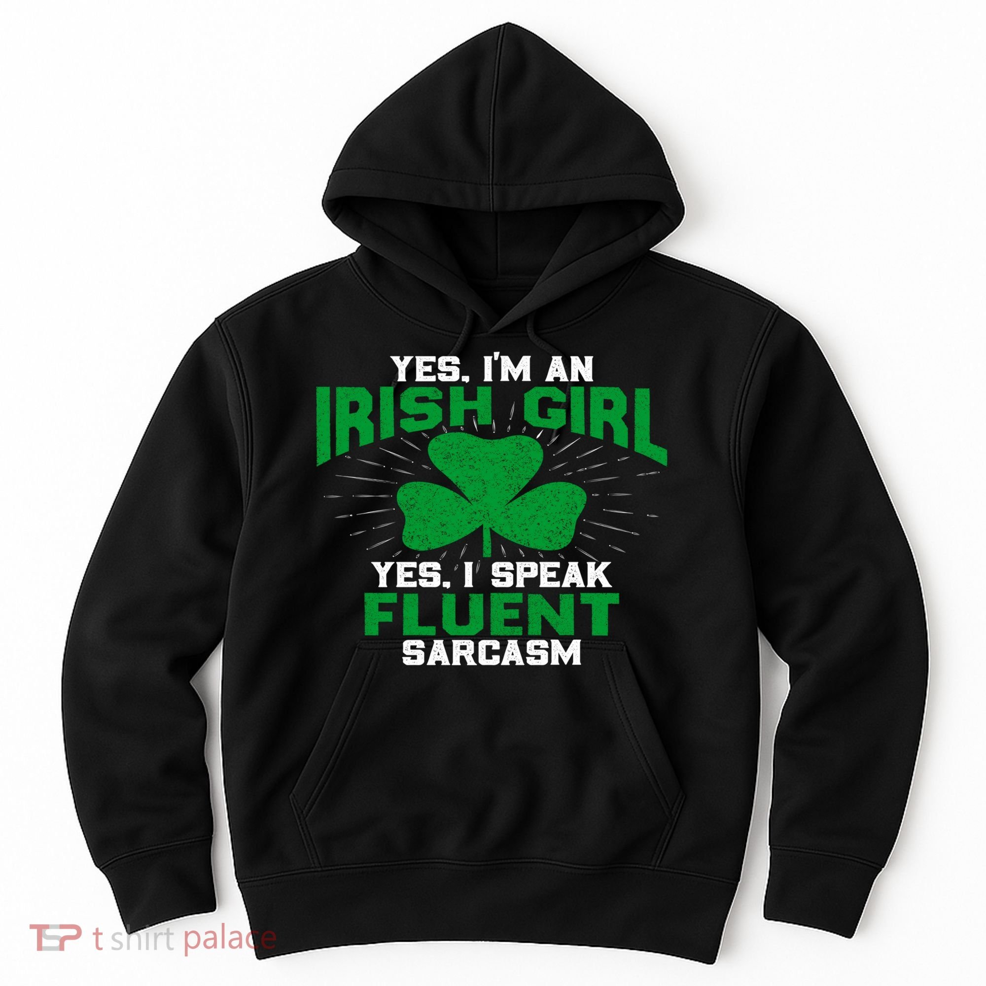 Green Saint Patricks Day St pattys Irish Shamrock Leprechaun Hoodie