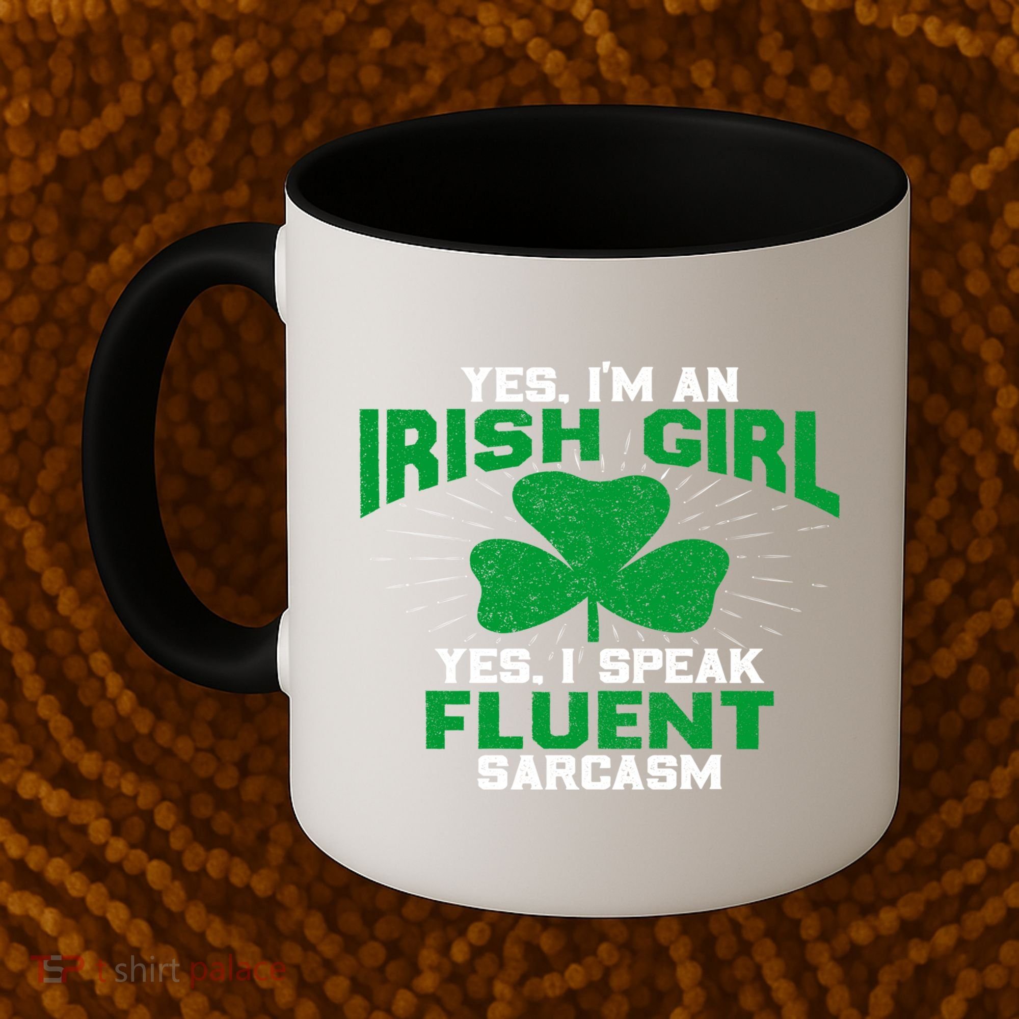 Green Saint Patricks Day St pattys Irish Shamrock Leprechaun Coffee Mug