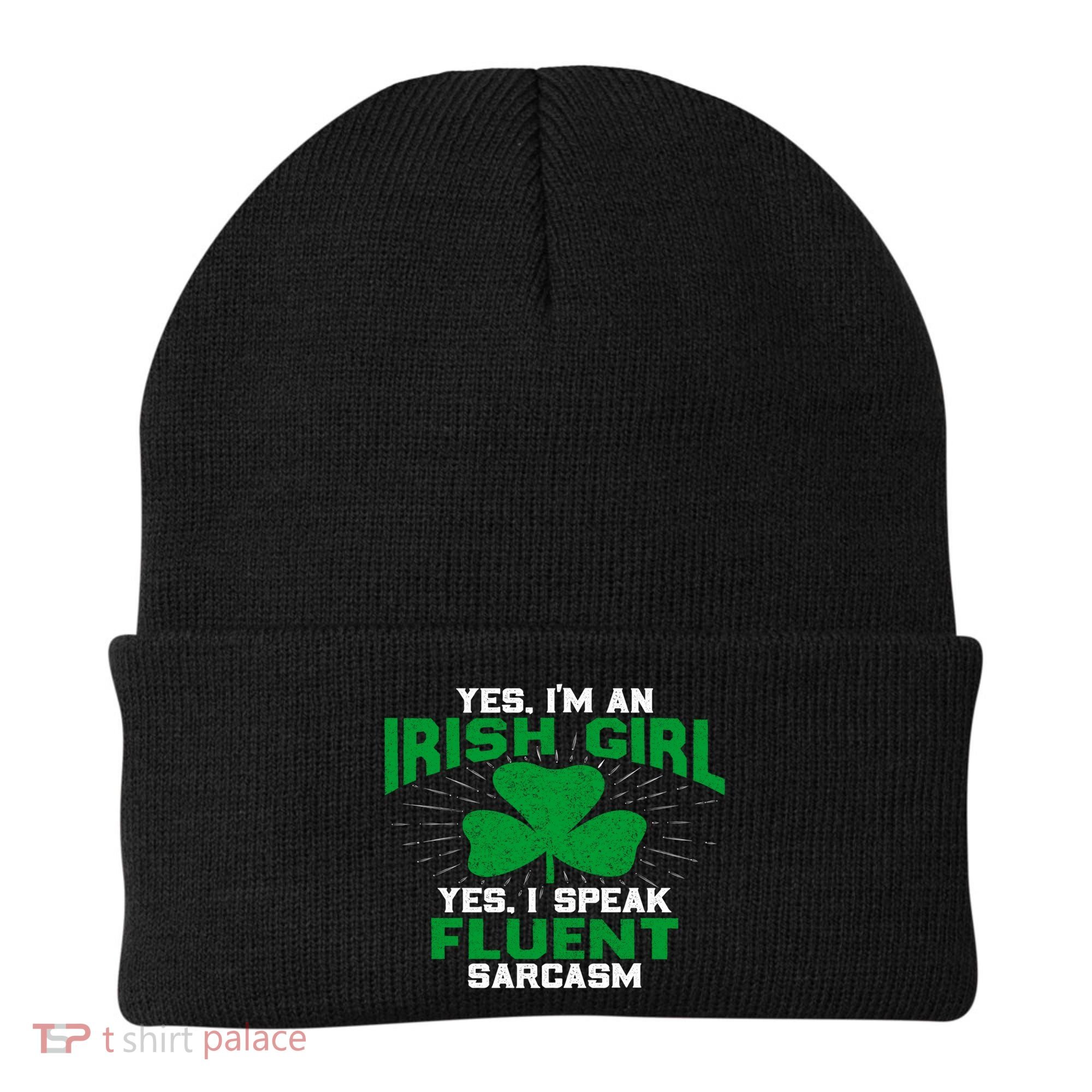 Green Saint Patricks Day St pattys Irish Shamrock Leprechaun Beanie