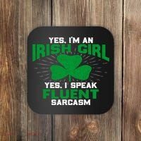 Green Saint Patricks Day St pattys Irish Shamrock Leprechaun Coaster thumb 0