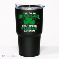 Green Saint Patricks Day St pattys Irish Shamrock Leprechaun Tumbler thumb 0