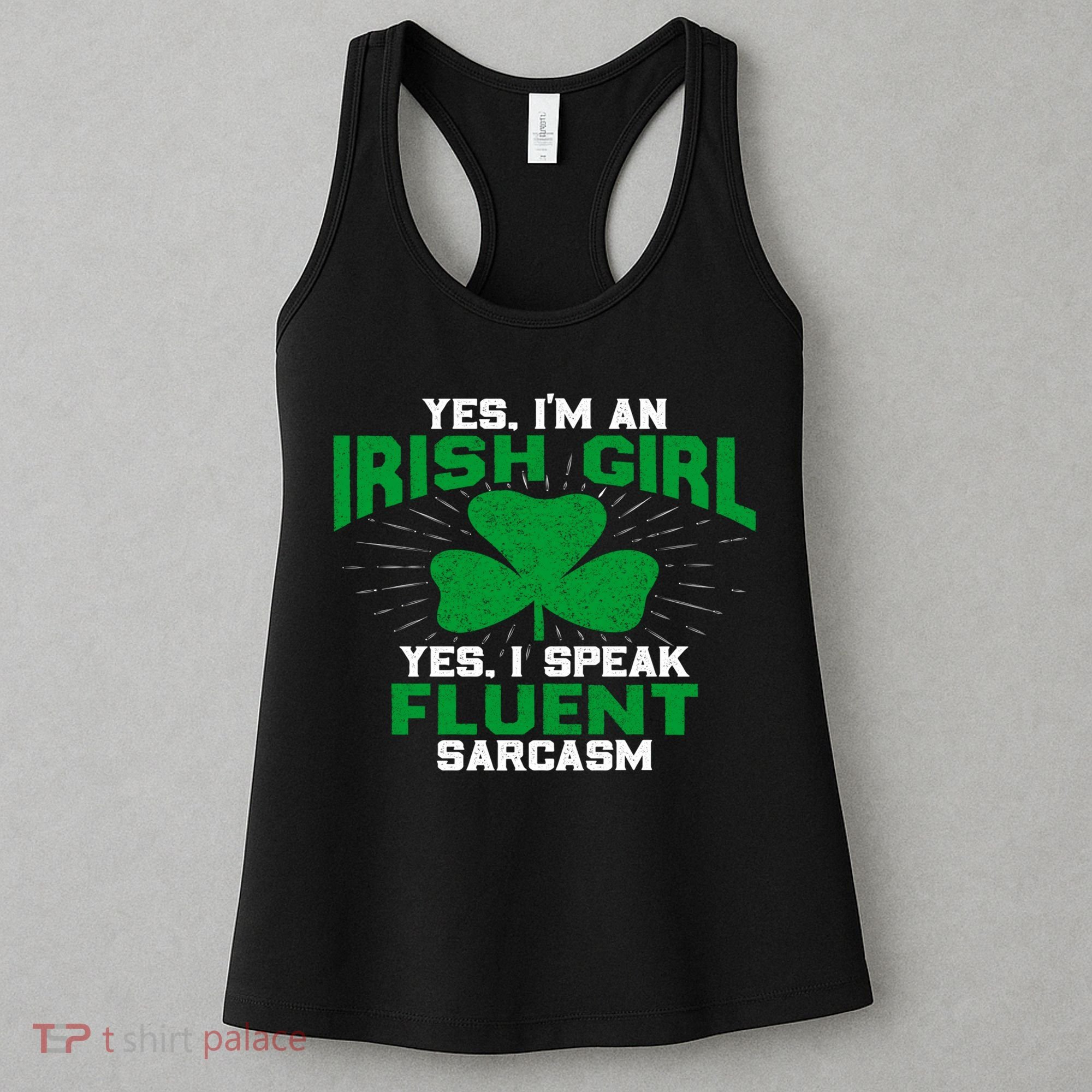 Green Saint Patricks Day St pattys Irish Shamrock Leprechaun Women's Tank Top