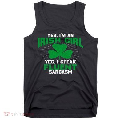 Green Saint Patricks Day St pattys Irish Shamrock Leprechaun Tank Top