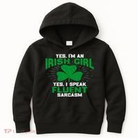 Green Saint Patricks Day St pattys Irish Shamrock Leprechaun Kids Hoodie thumb 0