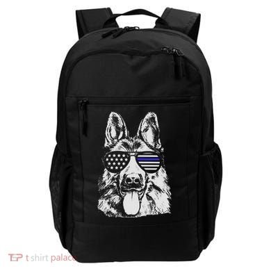 German Shepherd Police Flag Backpack