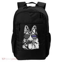 German Shepherd Police Flag Backpack thumb 0