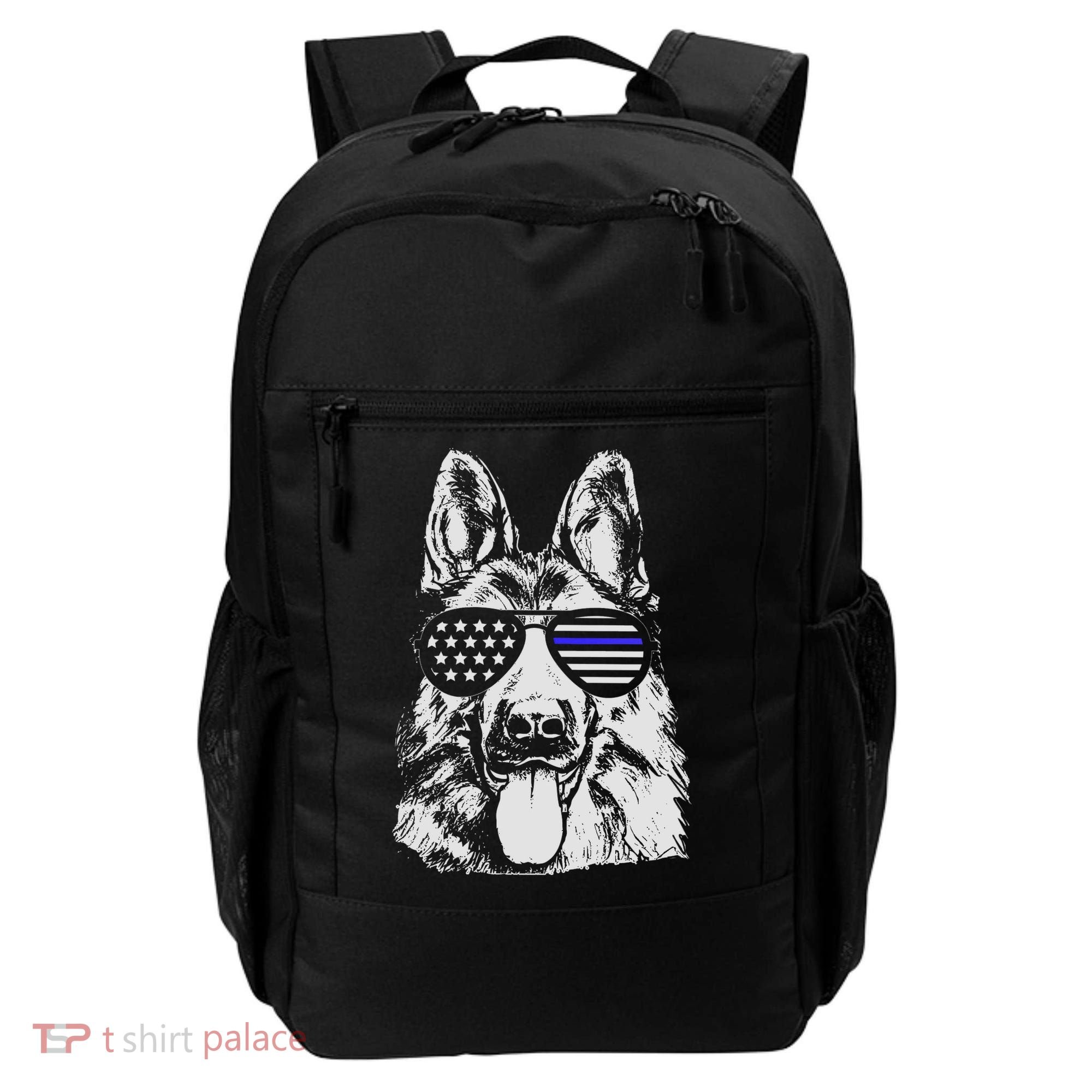 German Shepherd Police Flag Backpack