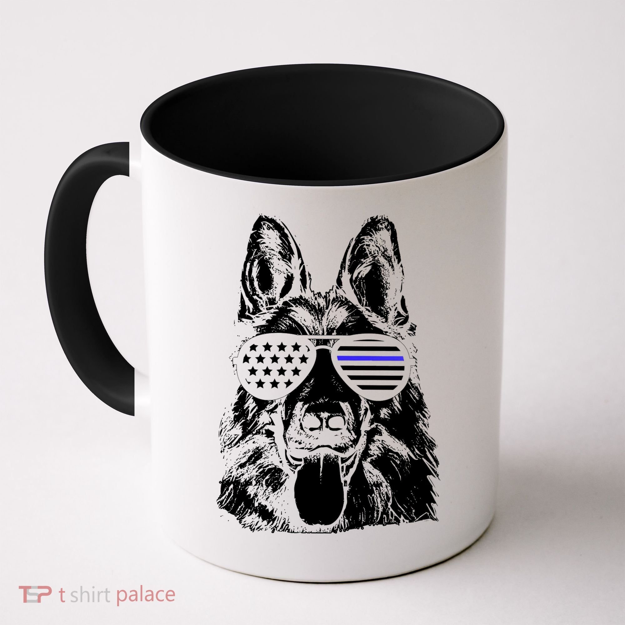 German Shepherd Police Flag Coffee Mug