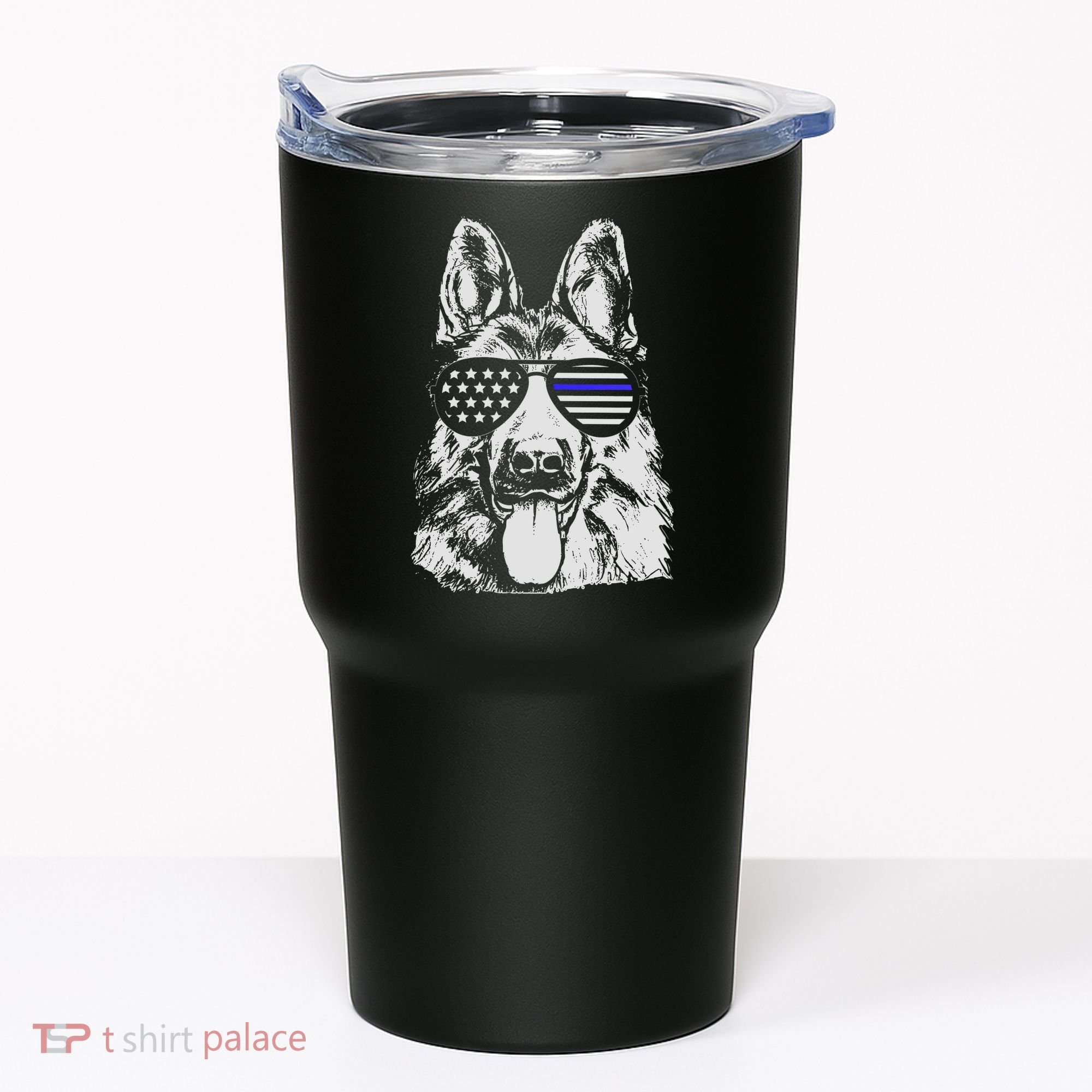 German Shepherd Police Flag Tumbler