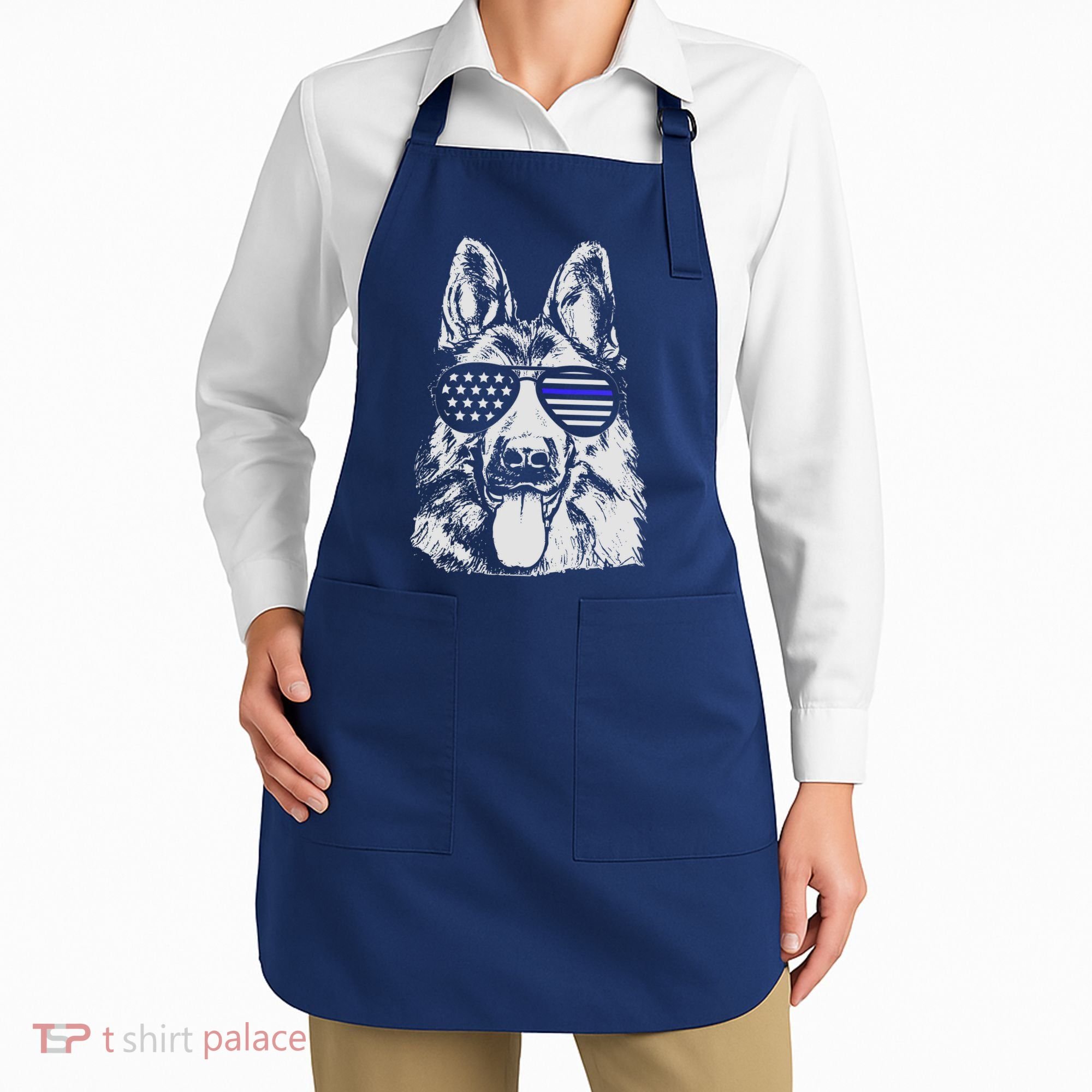 German Shepherd Police Flag Apron