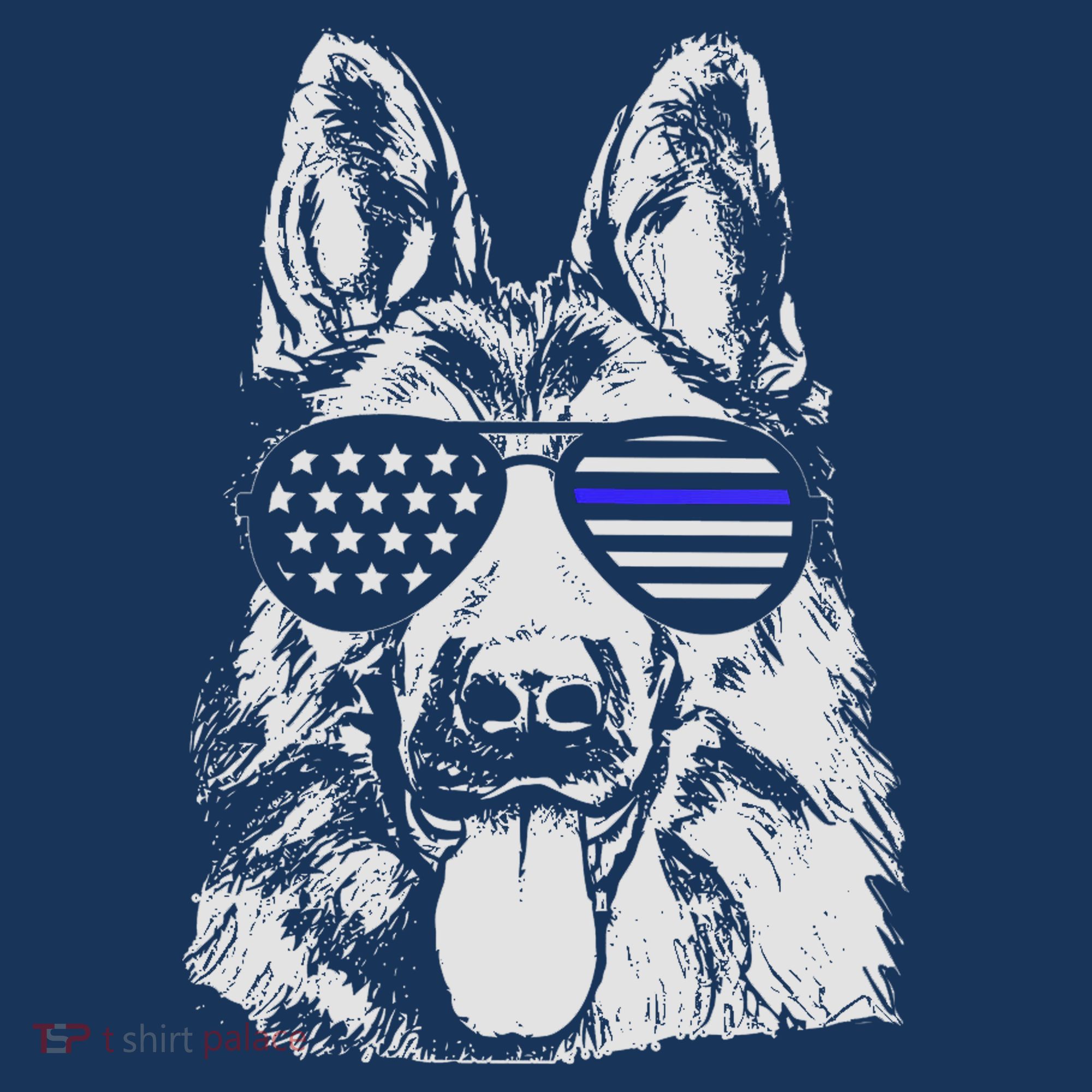 German Shepherd Police Flag Apron