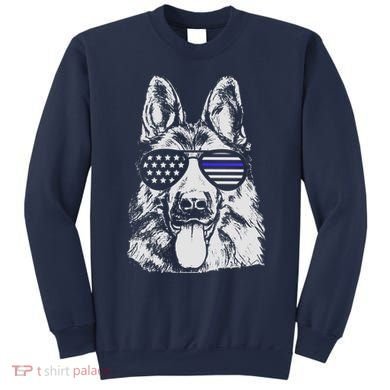 German Shepherd Police Flag Sweatshirt