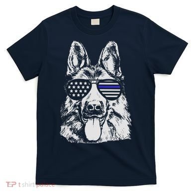 German Shepherd Police Flag T-Shirt