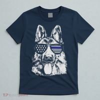 German Shepherd Police Flag T-Shirt thumb 5