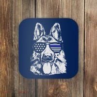 German Shepherd Police Flag Coaster thumb 0