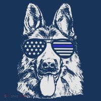 German Shepherd Police Flag Coaster thumb 2