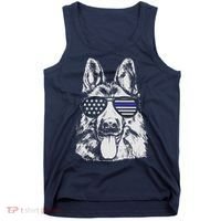 German Shepherd Police Flag Tank Top thumb 0