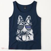 German Shepherd Police Flag Tank Top thumb 2