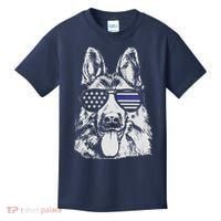 German Shepherd Police Flag Kids T-Shirt thumb 0