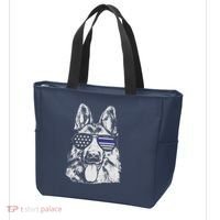 German Shepherd Police Flag Tote Bag thumb 3