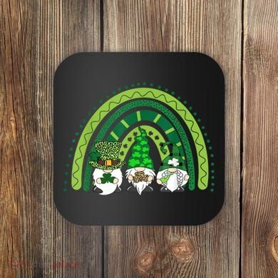 Gnome St Patrick's Day Rainbow Coaster