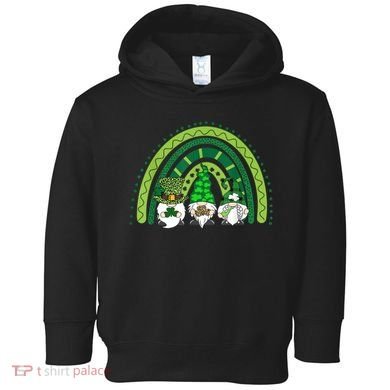 Gnome St Patrick's Day Rainbow Toddler Hoodie