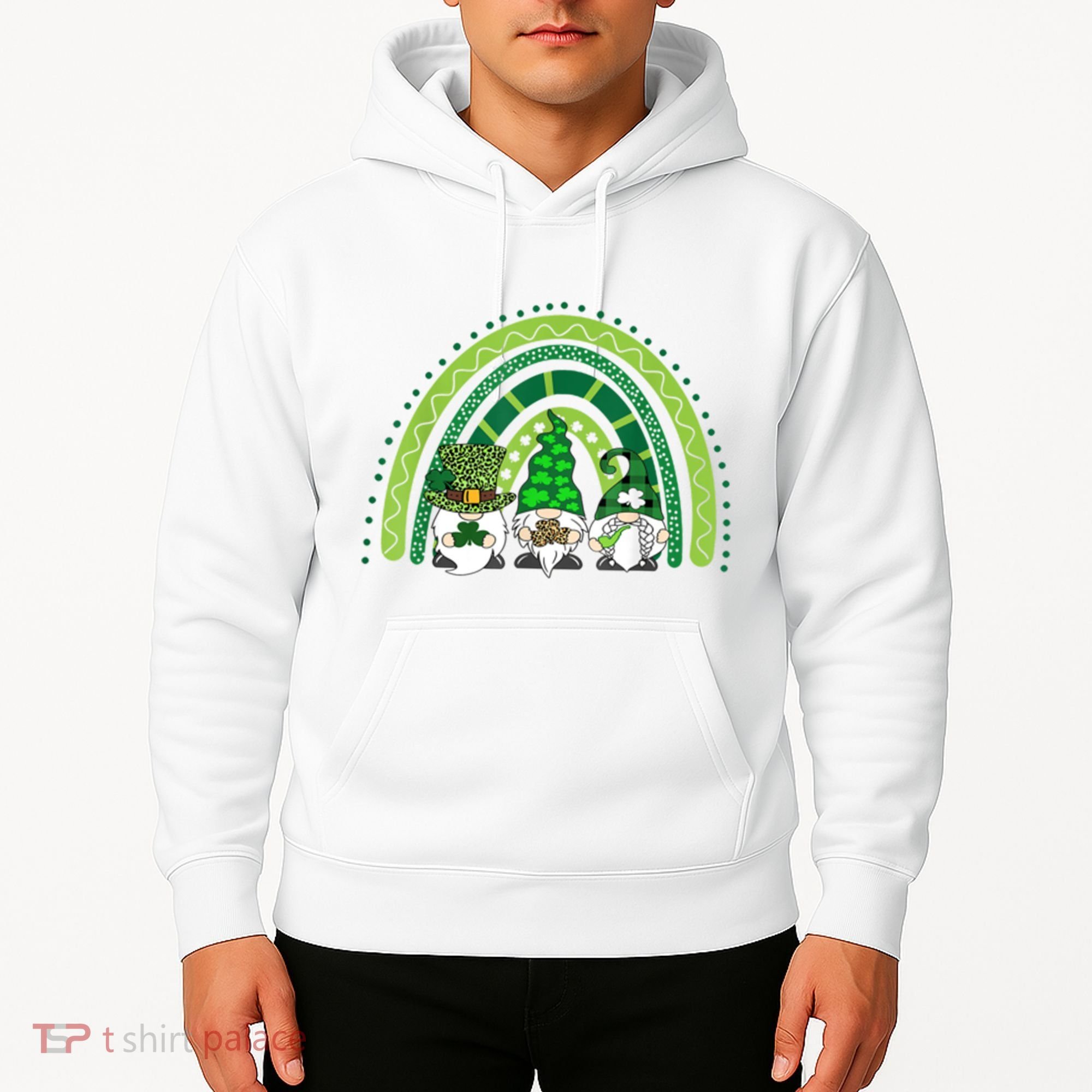 Gnome St Patrick's Day Rainbow Hoodie