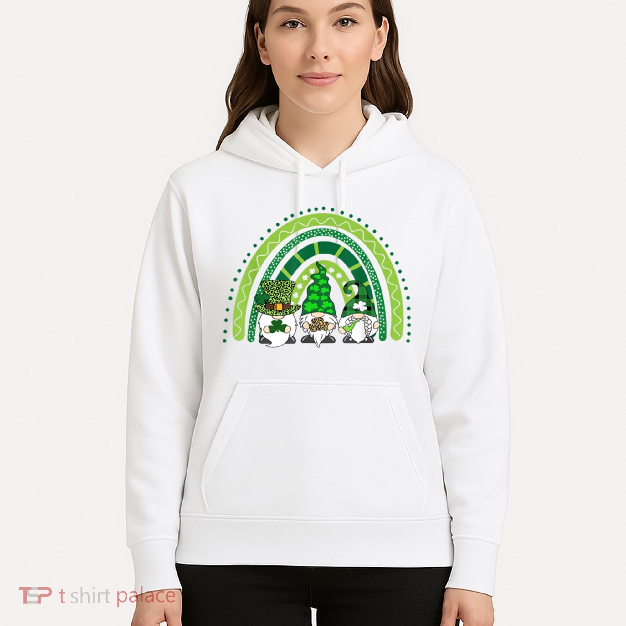 Gnome St Patrick's Day Rainbow Hoodie