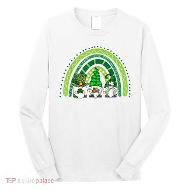 Gnome St Patrick's Day Rainbow Long Sleeve Shirt