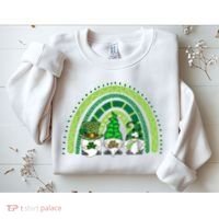 Gnome St Patrick's Day Rainbow Sweatshirt thumb 2