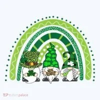 Gnome St Patrick's Day Rainbow Bucket Hat thumb 4