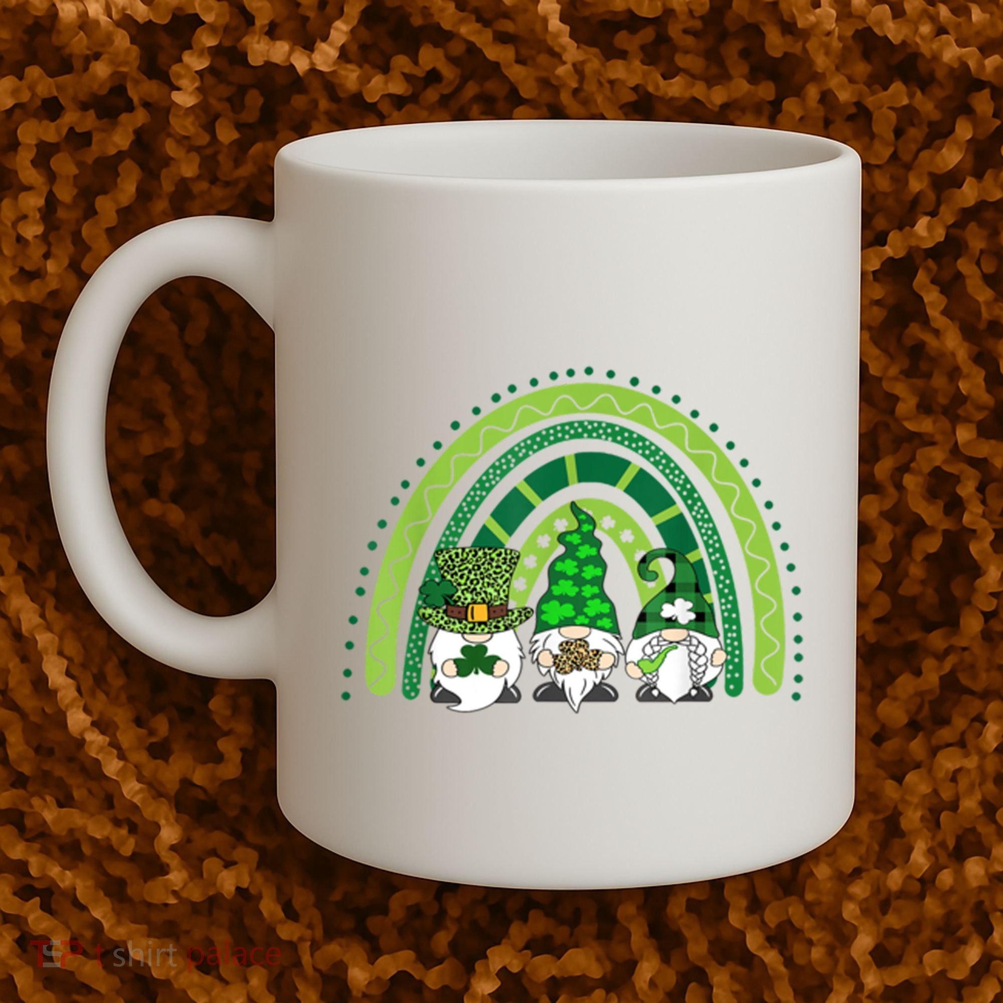 Gnome St Patrick's Day Rainbow Coffee Mug