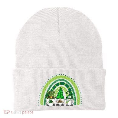 Gnome St Patrick's Day Rainbow Beanie