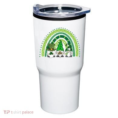 Gnome St Patrick's Day Rainbow Tumbler