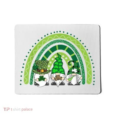 Gnome St Patrick's Day Rainbow Mousepad