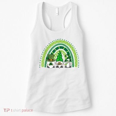 Gnome St Patrick's Day Rainbow Women's Tank Top