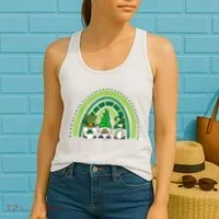Gnome St Patrick's Day Rainbow Women's Tank Top thumb 2