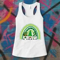 Gnome St Patrick's Day Rainbow Women's Tank Top thumb 3