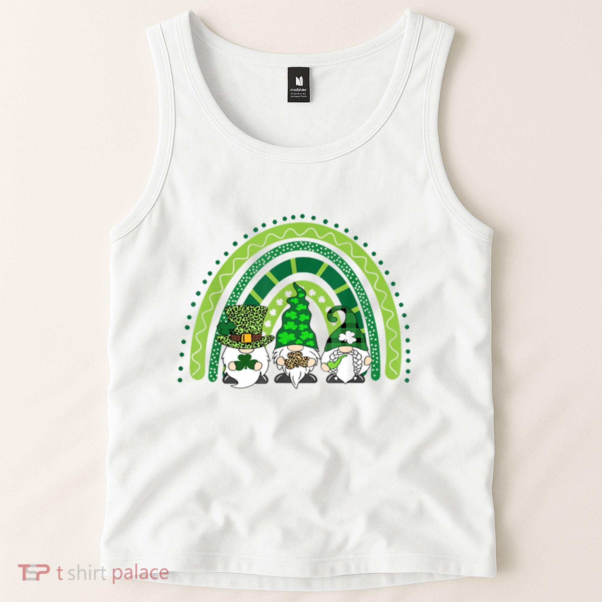 Gnome St Patrick's Day Rainbow Tank Top