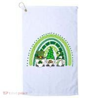Gnome St Patrick's Day Rainbow Golf Towel thumb 0